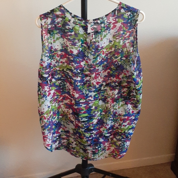 Black Label Colourful Patterned Tank Top - Women's Size Large - Picture 3 of 4